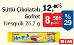 NESQUİK SÜTLÜ ÇİKOLATALI GOFRET 26,7 GR